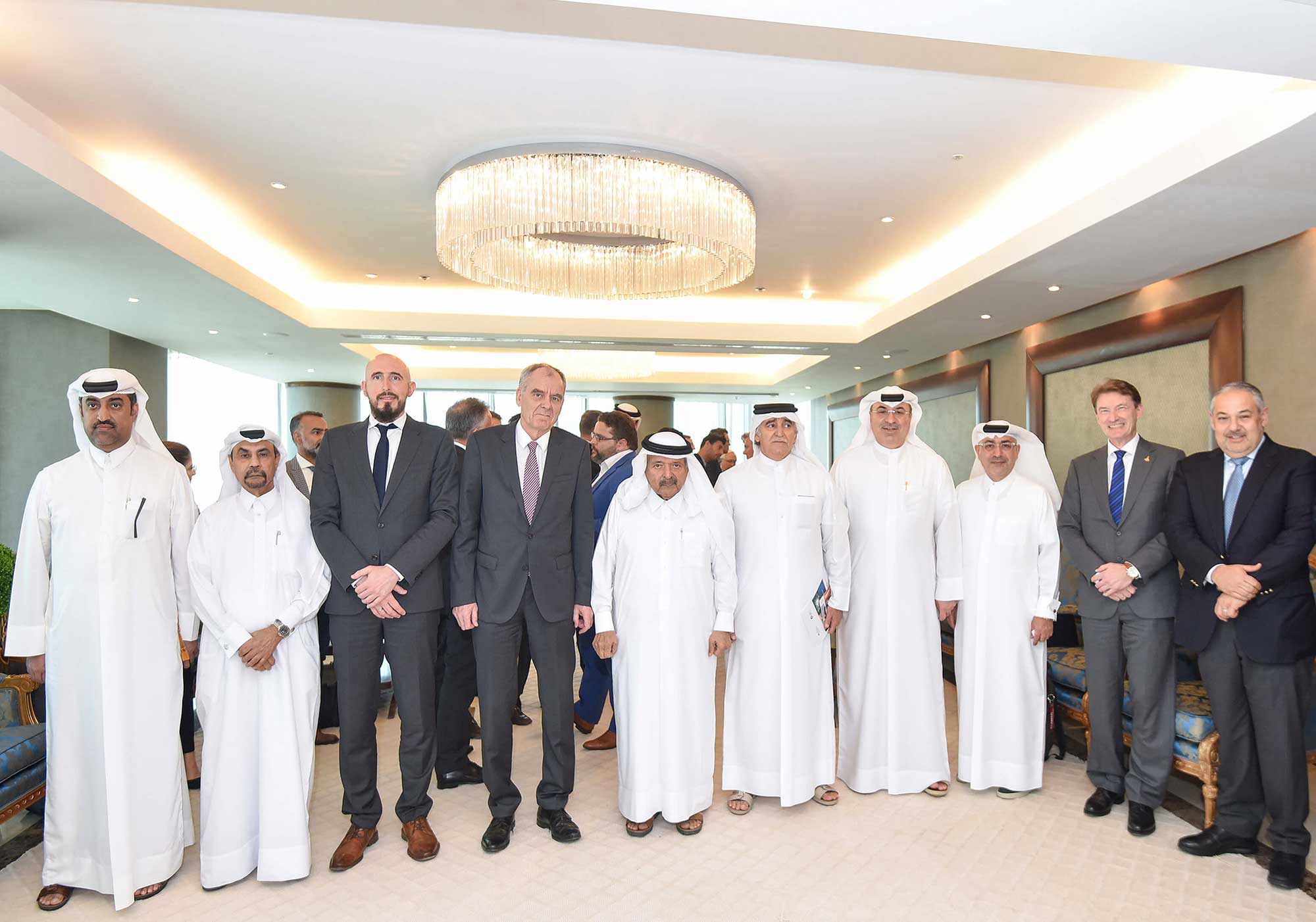 The Qatari businessmen association received a German delegation ,from the technology and cyber security services 
