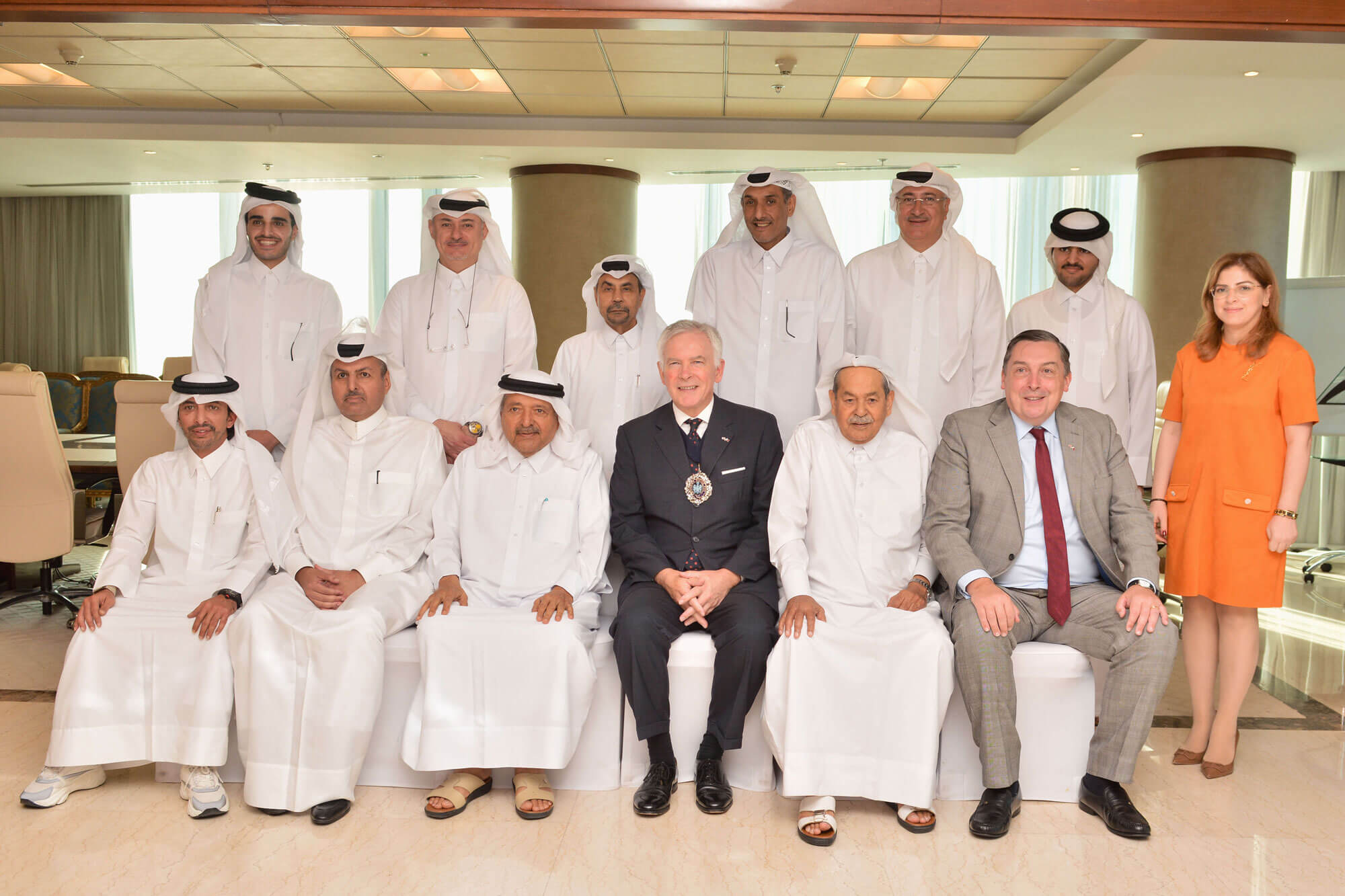 The Qatari Businessmen Association holds a luncheon in honor of the Mayor of London