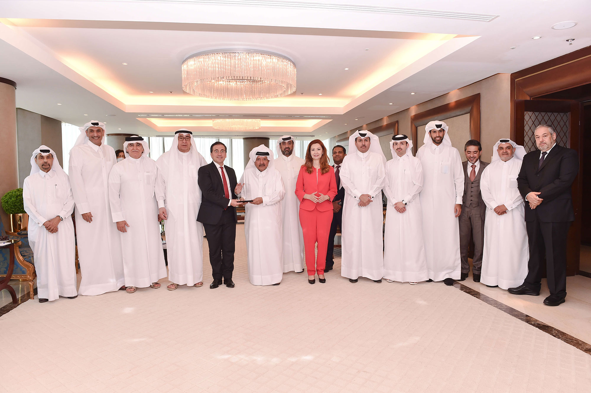 The Qatari Businessmen Association organizes a meeting with H.E.  Minister of Foreign Affairs, European Union and Cooperation of the Kingdom of Spain, Jose Manuel Albares Bueno 