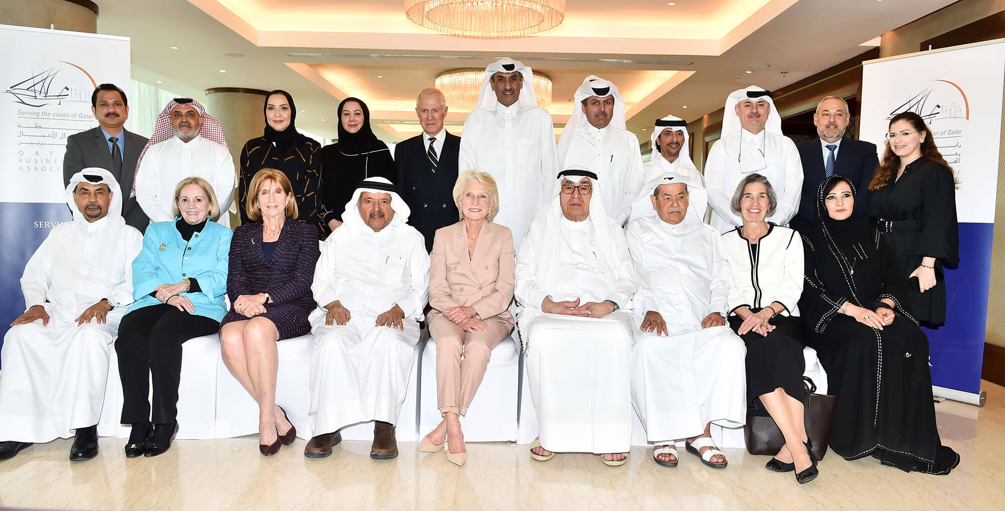 QBA meeting with Mrs. Jane Harman, Former Member of US House of Representatives and her accompanying delegation