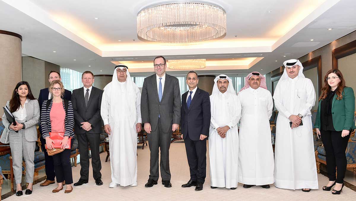 اجتماع رابطة رجال الاعمال القطريين مع سعادة السيد ريتشارد هارينجتون وكيل وزارة الدولة في إدارة الأعمال، والطاقة والاستراتيجية الصناعية