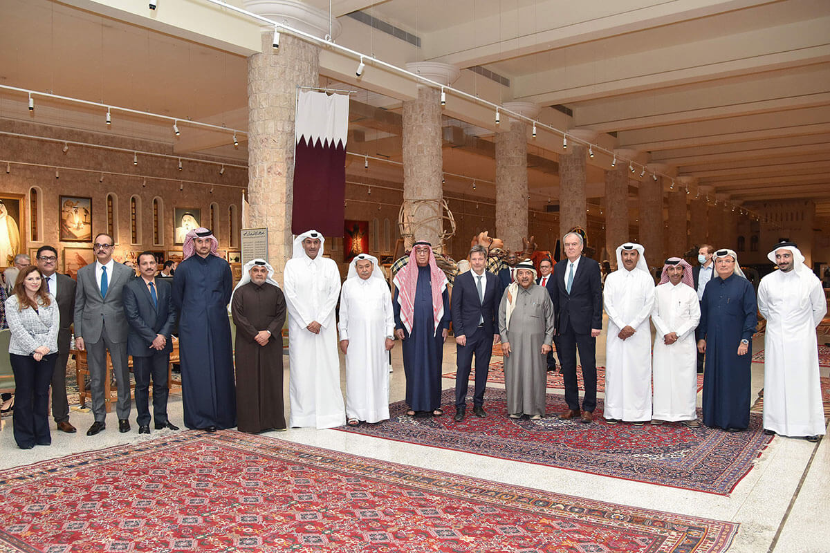 The Qatari Businessmen Association meets the German Vice Chancellor and receives more than 100 guests in FBQ Museum.